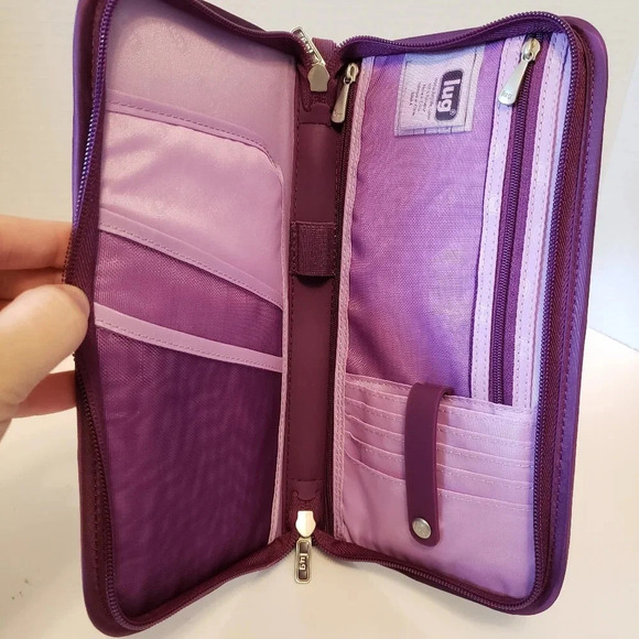 Lug Tango Purple Quilted Travel Wallet. - Picture 4 of 7